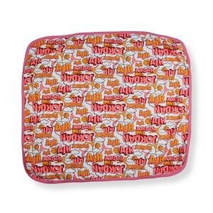 Air Jordan Basketball Receiving Blanket Kids 0-6M White Pink Orange 0544-001-322